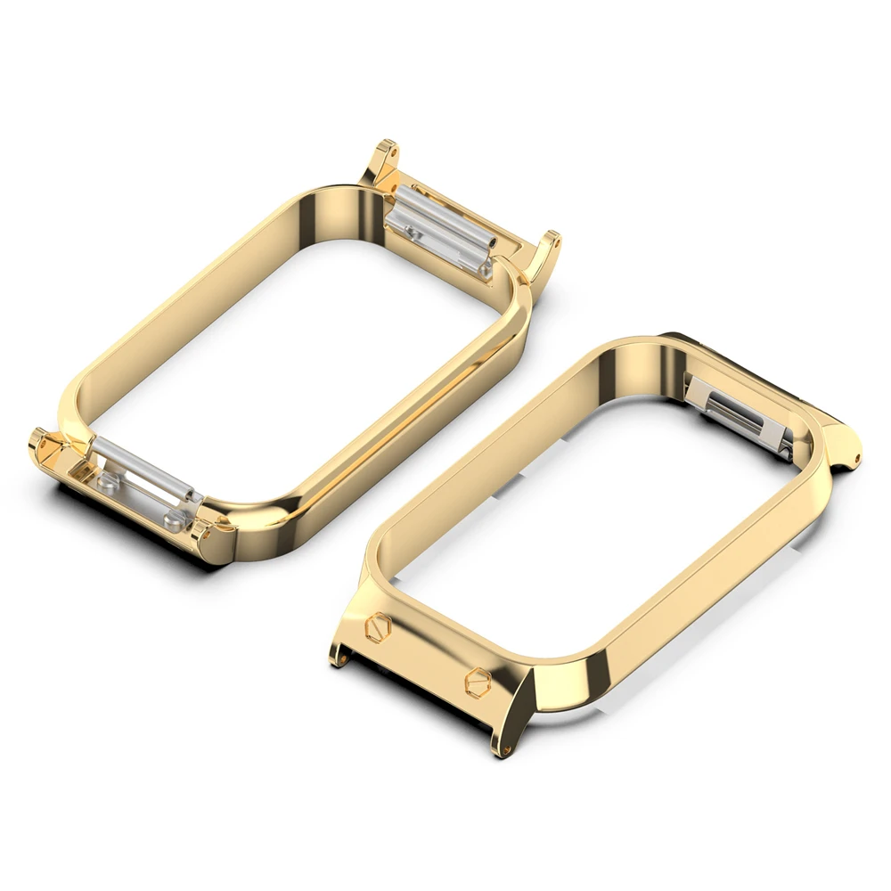 Funda de Metal para Xiaomi smart Band 8, Marco activo de alta calidad, accesorios de protección para reloj inteligente, correa de 18mm de ancho