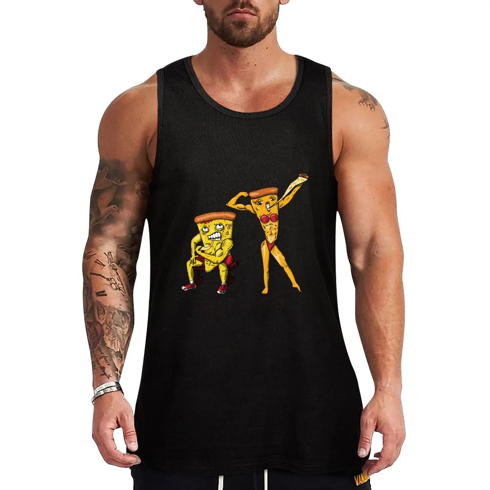 

PUMPED FOR PIZZA майка мужская спортивная футболка спортивная футболка мужская мужская одежда для спортзала