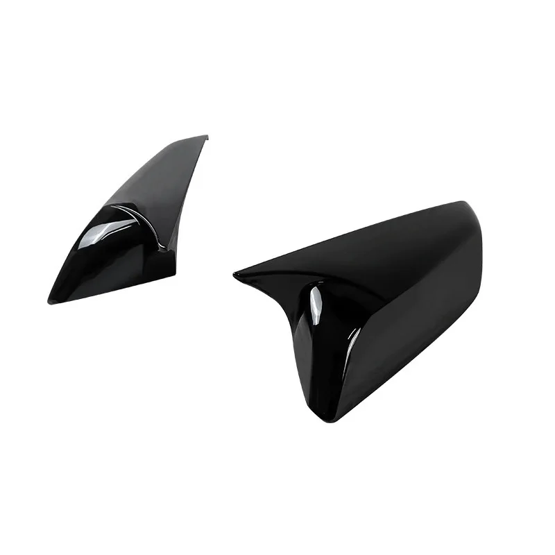 For 16-20 Chevrolet Malibu Bull Horn Rearview Mirror Cover Carbon Fiber Reversing Mirror Shell Black Adhesive