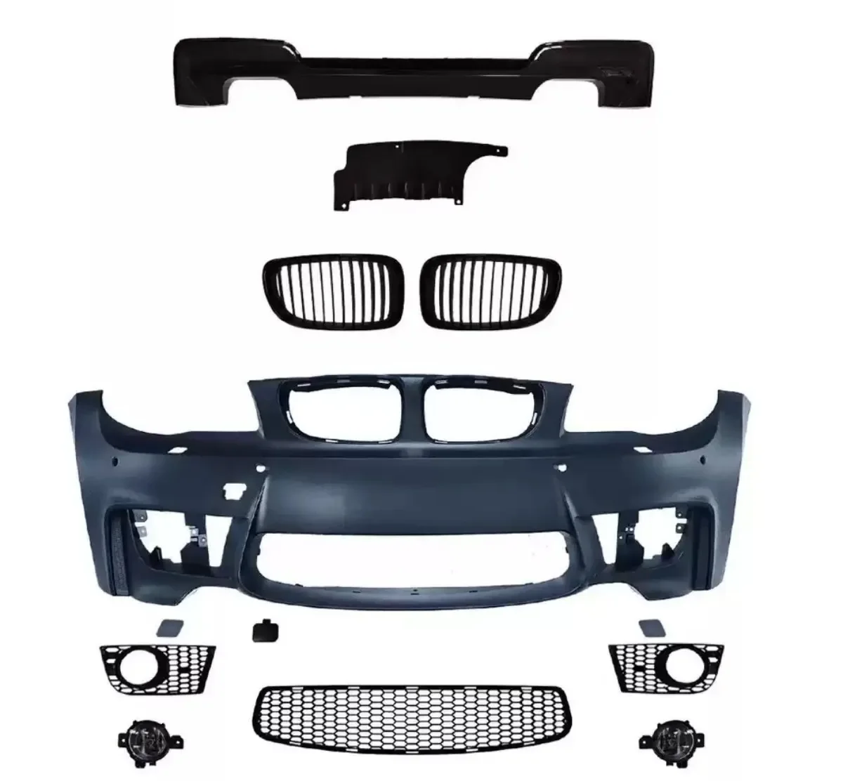 

Car Front Bumper surround Body kit for BMW 1 series E82 E87 08-11Radiator grille rear lip
