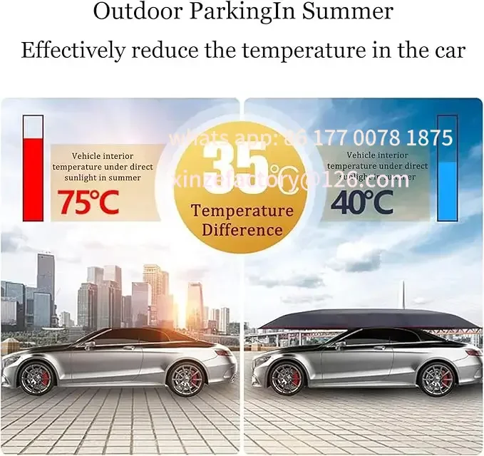 Personalizable, la última tienda de campaña para coche al aire libre con Control remoto completamente automático, sombrilla, tela Oxford, cubierta duradera para coche