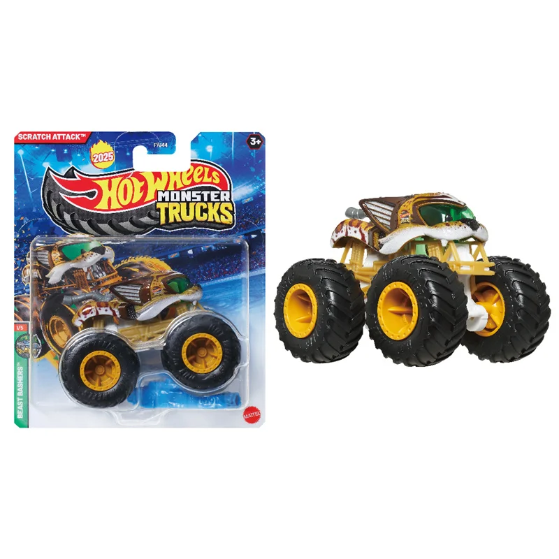 جديد 2025 Hot Wheels Monster Trucks G/F Cases 16-truck 1:64 Diecast Vehicle, Model Cars Toys FYJ44 #4