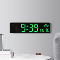 10 inch LED Wall Clock Large Screen Electronic Clocks For Living Room Temperature Humidity Multifunctional Portable Table Clock