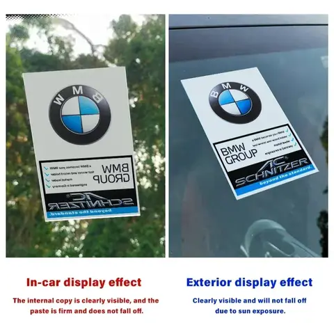 BMW E90/E60용 JDM 스타일 정전기 데칼 | 창문 비닐 스티커 - 레이싱 튜닝 앞유리 액세서리