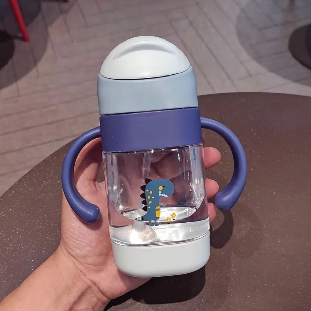 

Детская чашка-непроливайка против удушья, герметичная, против падения, детская чашка для воды, удобная ручка, мультяшная детская обучающая чашка для питья