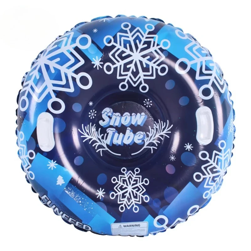 High quality eco-friendly thickened PVC heavy duty inflatable sleigh tube floating snowboard with handle ski ring