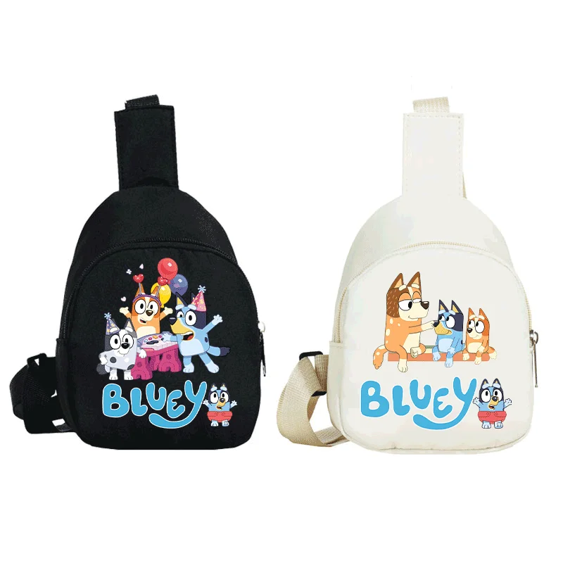 Mini Mochila de Hombro, Bolsa de Viaje Bluey, Linda Bolsa de Pecho, Dibujos Animados Bingo Heeler, Estudiante, Clásica, Bandit Chilli, Ligera, Regalo