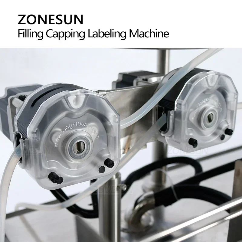 ZONESUN ZS-FAL180Z3 أنبوب المضخة التمعجية الأوتوماتيكي الكامل السائل ملء السد آلة وضع العلامات خط إنتاج الحل