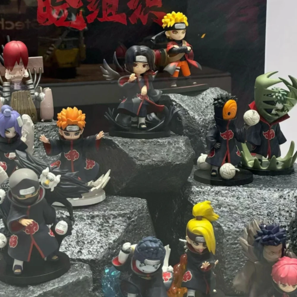 

Bandai NARUTO Akatsuki Series слепая коробка Mystery Box фигурка аниме кукла-сюрприз сумка коллекция модель настольный орнамент подарок