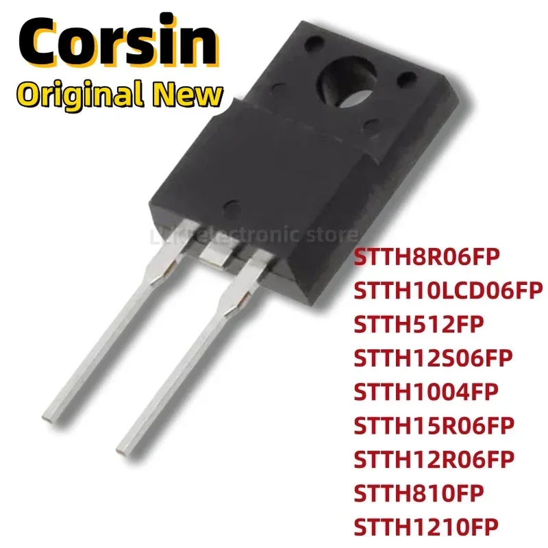 1pcs STTH8R06FP STTH10LCD06FP STTH512FP STTH12S06FP STTH1004FP STTH15R06FP STTH12R06FP STTH810FP STTH1210FP TO220F MOS FET/