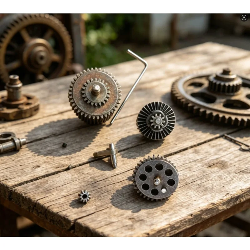 

Premium Metal Gear Replacement Parts, Universal Gearbox Pinion Gear Set for Soft Toy Blaster Mod