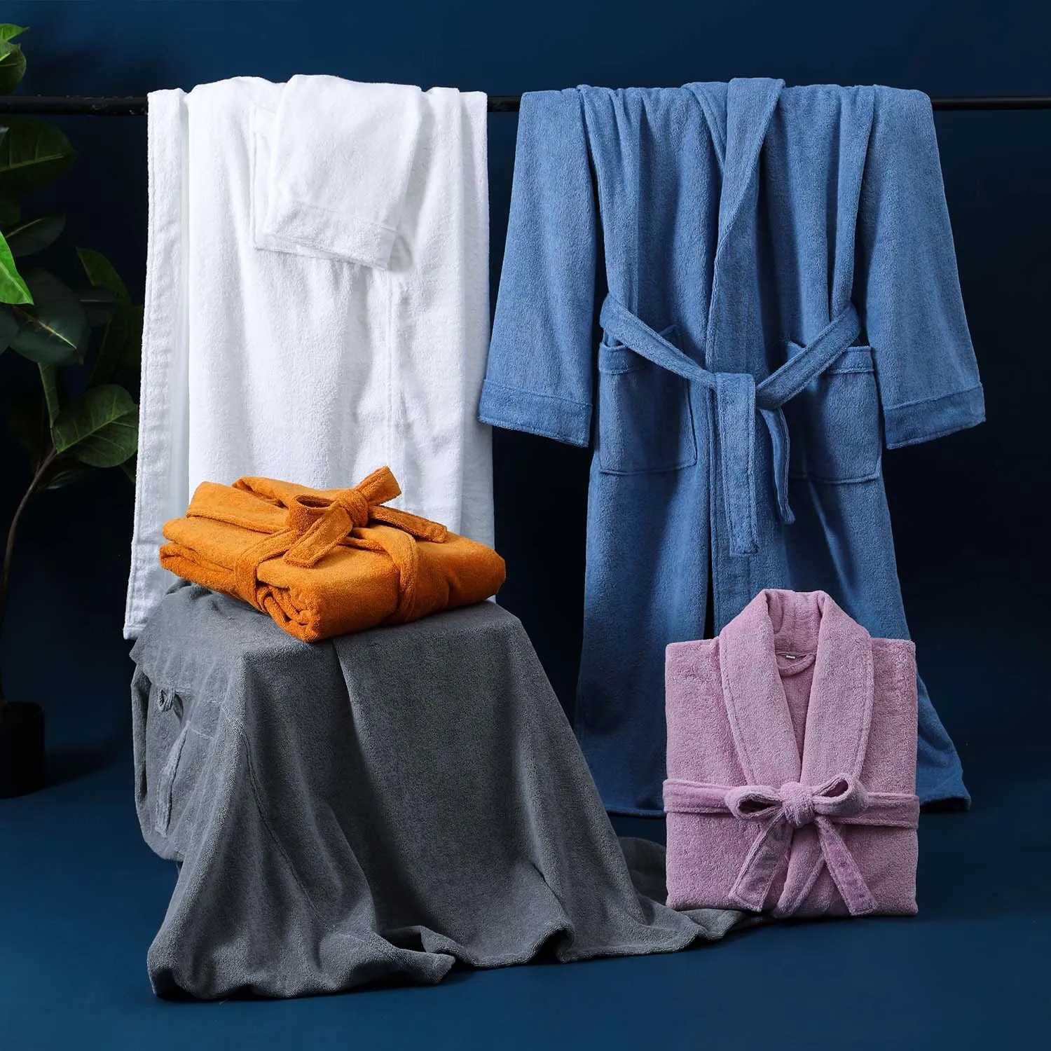 Albornoz grueso de lujo para hombre, bata Kimono con cuello chal, elegante, ropa de casa de gran tamaño, moda para caballero