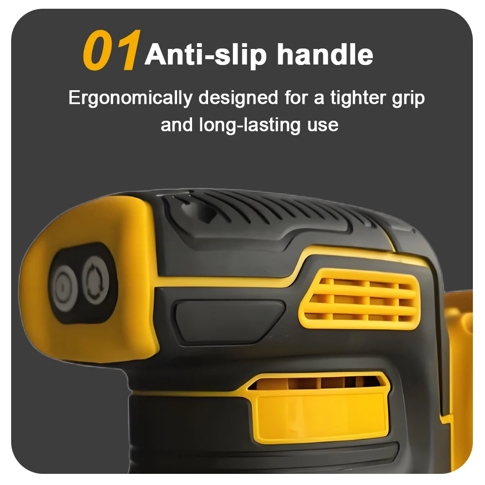 21v lixadeira elétrica sem escova mini lixadeira de cinto portátil de alta potência recarregável polidor de íon de lítio lixadeira circular sem fio