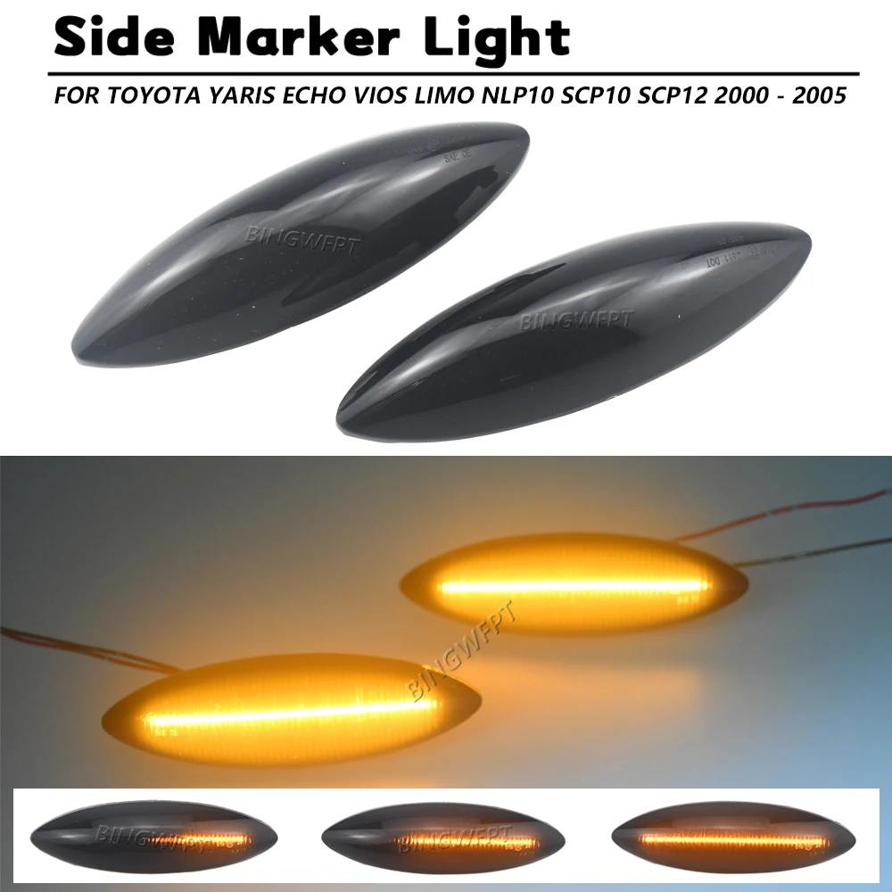 

Car Side Marker Light Fender Light Repeater Lamp Indicator For Toyota YARIS ECHO VIOS LIMO NLP10 SCP10 SCP12 2000 - 2005