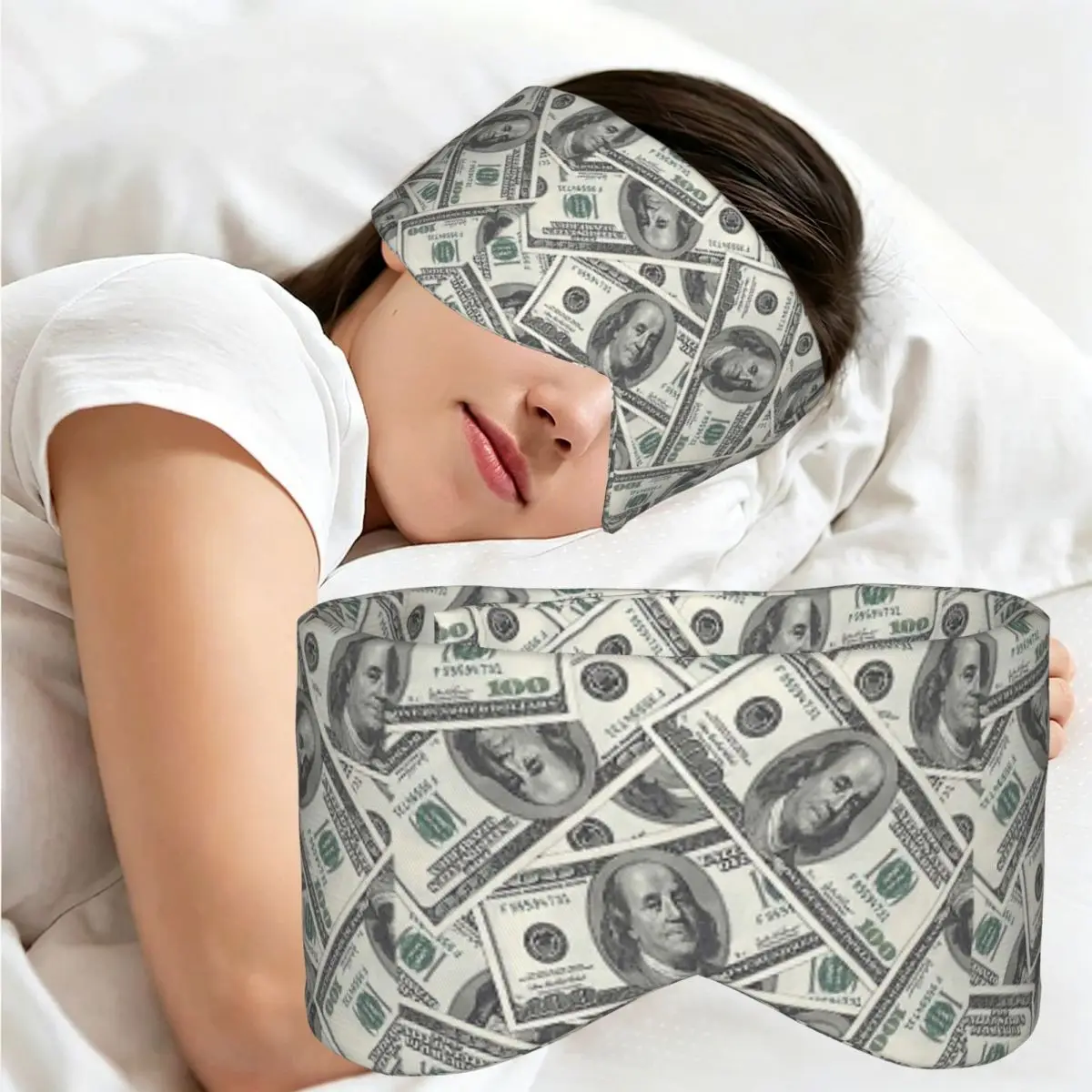 Rich Money Novelty Dollars sleep mask Light Blocking Portable Eye Cover for Girls Boys Travel Party Gift Eyeshade eyepatch