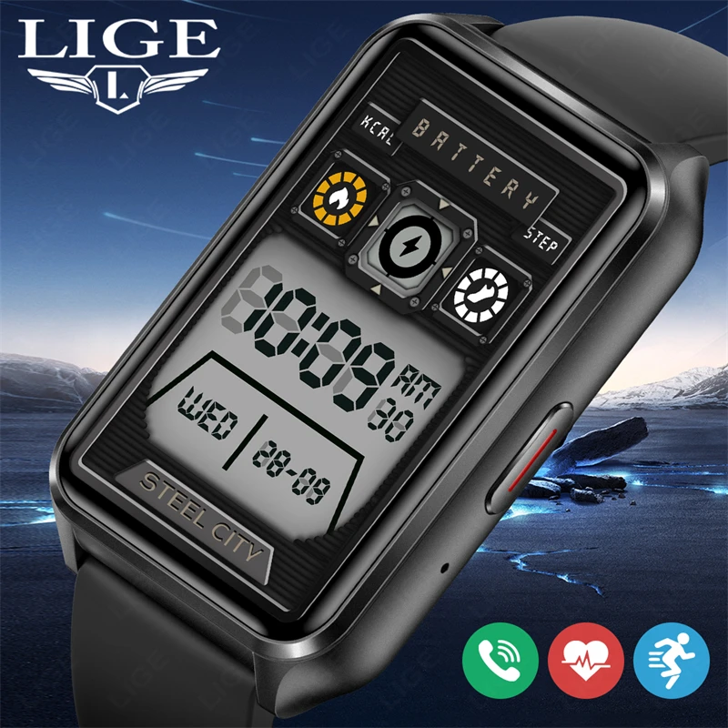 

LIGE Men Smartwatch For Xiaomi Women Smart Watch Bluetooth Calling Health Monitoring Sports Watch Waterproof New Lady watch 2024