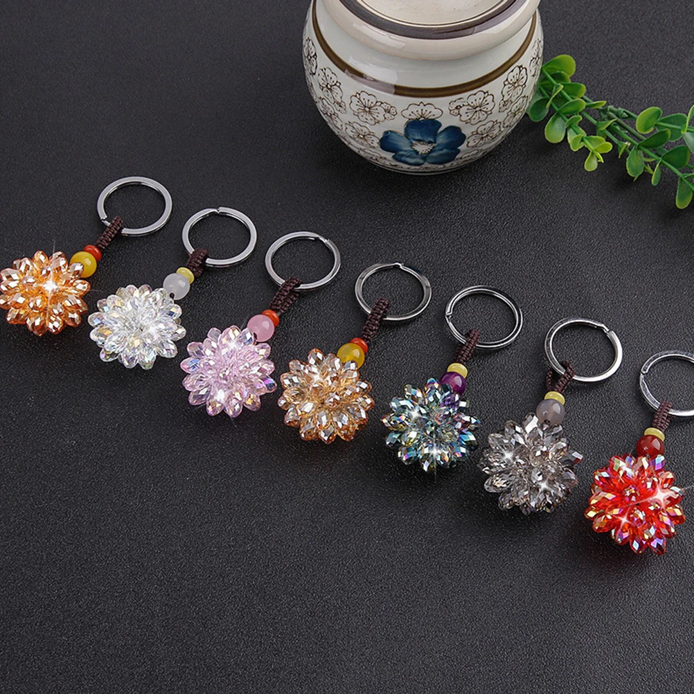 

Crystal Ball Keychain Unique Design Car Keychains Personality Female Small Gift Holder Decoration