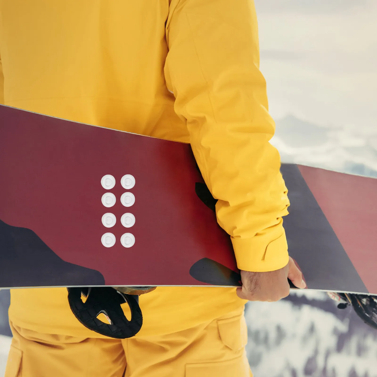 50Pcs Nonslip Snowboard Sticker Grip Pad Adhesive Traction Enhancer for Enhanced Control Stability on Slopes Outdoor Use
