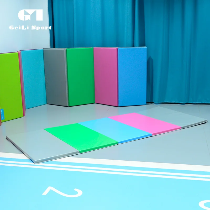 Factory Direct Sale PVC Customized Color Gymnastic Mats Tumbling Mat