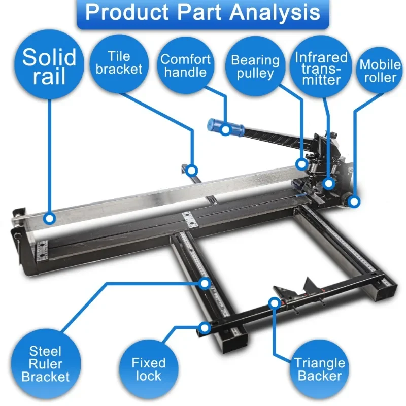 Manual Tile Cutting Tools 600mm-1200mm Multi-Tool Tile Cutter Hand for Efficient Tile Cutting