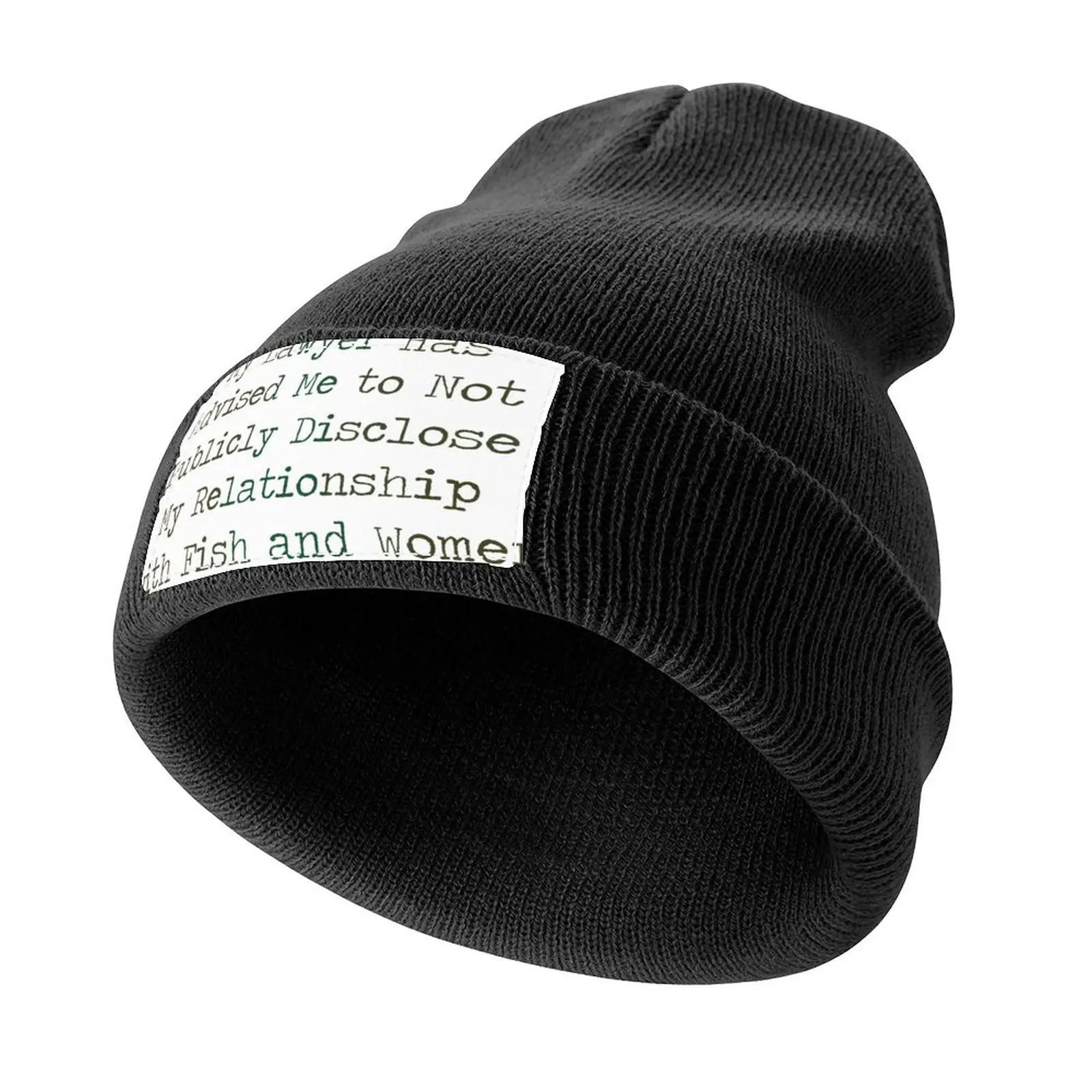 “My lawyer has advised me to not publicly disclose my relationship with fish and women” Knitted Cap Luxury Cap Golf Women Men's