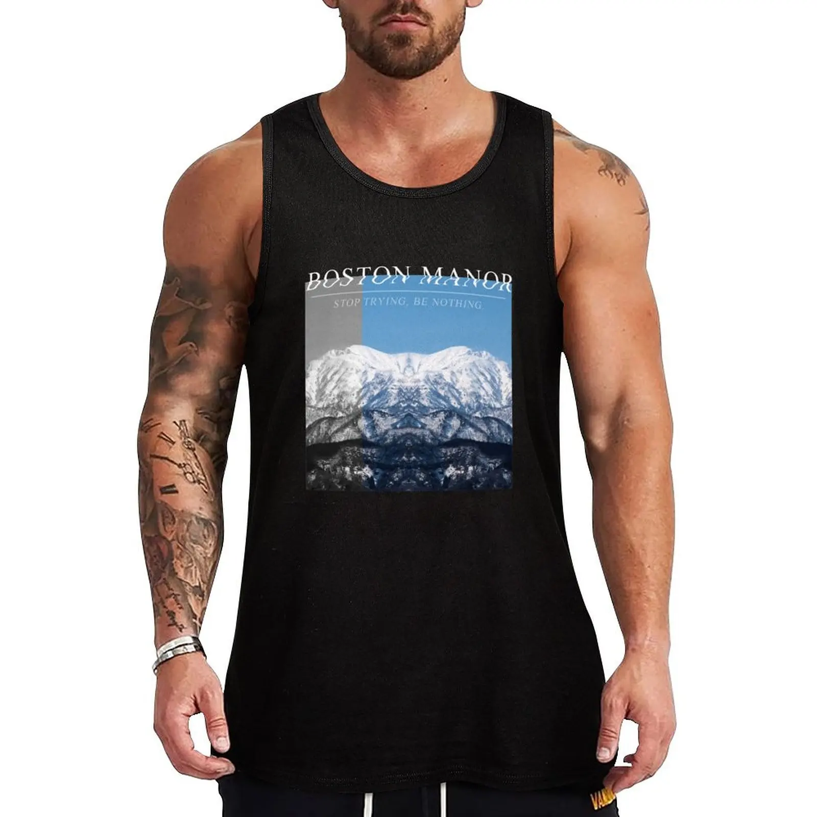 Boston Manor Tank Top Men's clothing anime t-shirts Male clothes Clothing