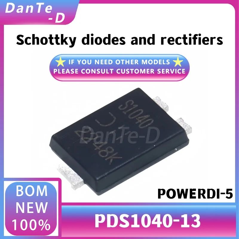 10PCS PDS1040-13 Original genuine 40V 10A 510mV@10A patch Schottky diode