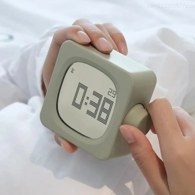 LED Alarm Clock with Backlight Battery Operated LCD Display Temperature Humidity Monitor Multifunction Home Sensor Tools Desktop