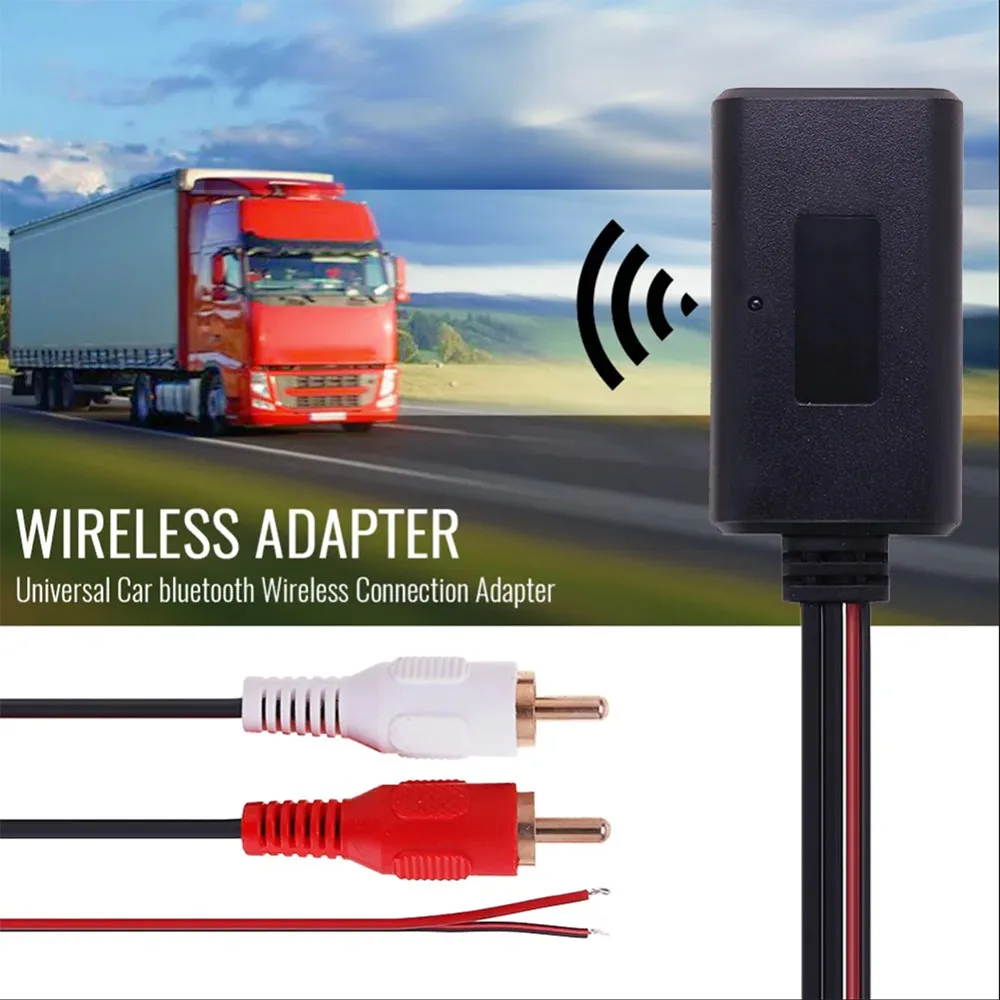 Universal Car Wireless Bluetooth-compatible Connection Module BT5.0 Music Adapter RCA Aux Audio Cable Splitter Cord Converter view 2