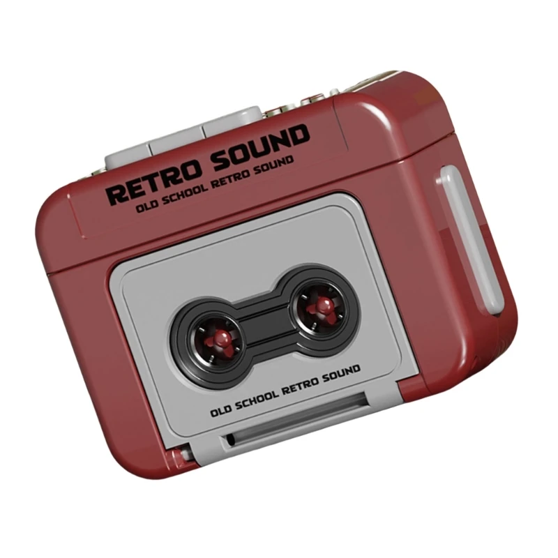 Small Retro Music Recorders Cassettes Player Mini Music Player Keychains Decors for Travel and Outdoor Use Tape Player