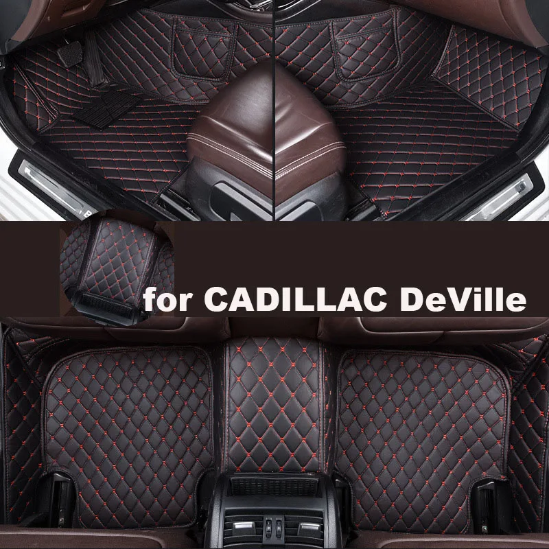 

Autohome Car Floor Mats For CADILLAC DeVille 2002-2005 Year Upgraded Version Foot Coche Accessories Carpetscustomized