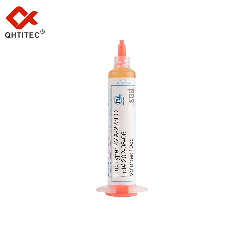JCD Hàn Thông Lượng 10cc Hàn Dán RMA-223LO-10 Không Tháo Dỡ Máy Cho Điện Thoại BGA SMD PGA PCB Kim Hàn Làm Lại Dụng Cụ