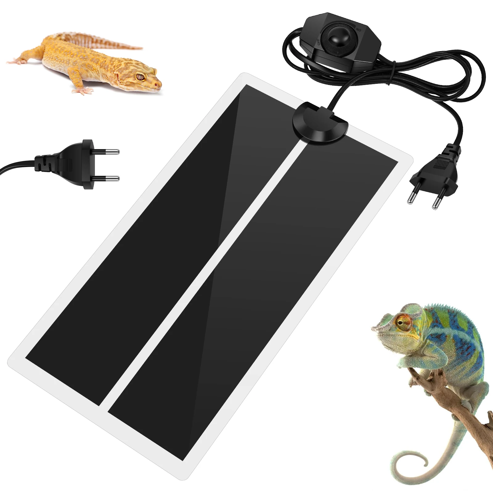 7W 220V EU Adjustable Reptile Heating Pad  Climbing Pet Heating Warm Pads  Temperature Controller Mats Reptiles Supplies