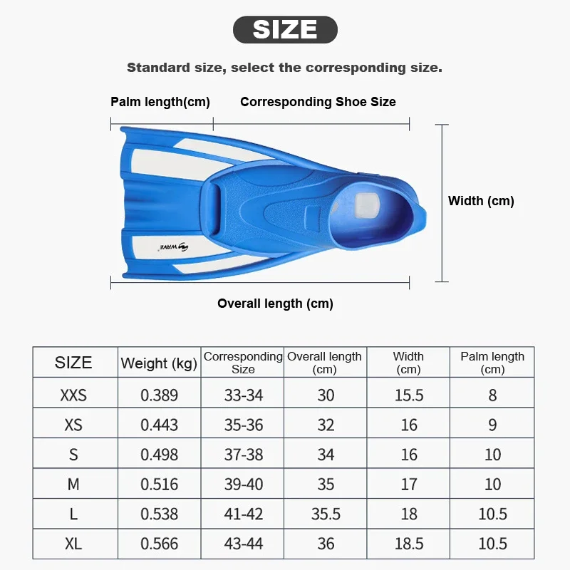 New Snorkel Swimming Training Short Fins Men And Women Fins Cover Feet Adult Breaststroke Free Snorkeling Swimming Diving Fins