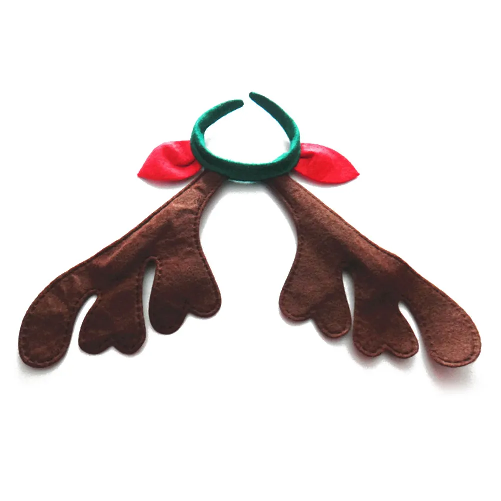 

Reindeer Antler Headband Green Non-Woven Fabric Christmas Party Festival Hairband Xmas Decoration Deer Headband