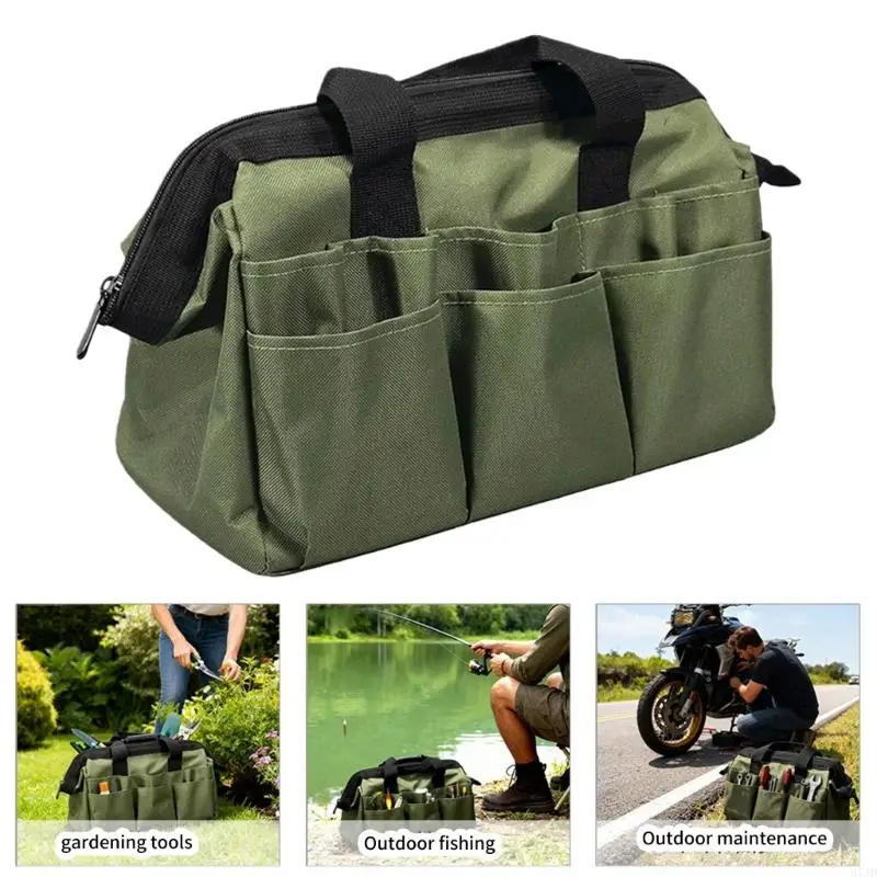 Professional Heavy Load Thick Tool Bag Multiple Pocket Strong Construction 37JD