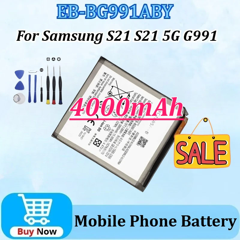 

New 5000mAh EB-BG998ABY/BG996ABY/BG991ABY Battery for Samsung Galaxy S215G Ultra/Plus S21Ultra S21+ S21Plus with Tools