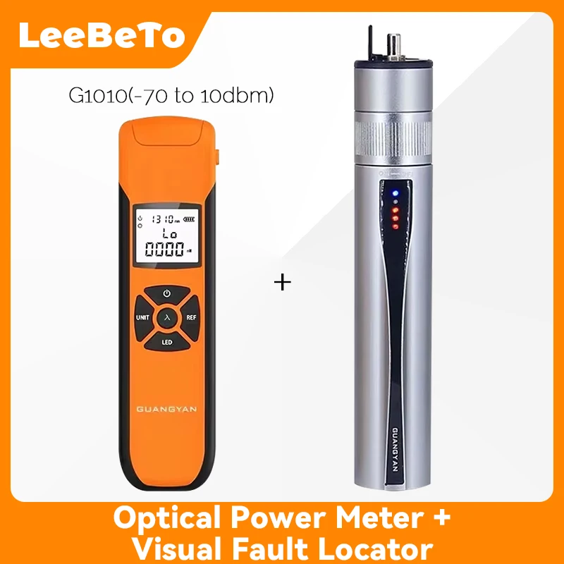 5-30MW Visual Fault Locator -70 To 10dBm Fiber Optical Power Meter Patch Cord Cable Tester Tool FC/ST/SC Red Light Pen 5-30km