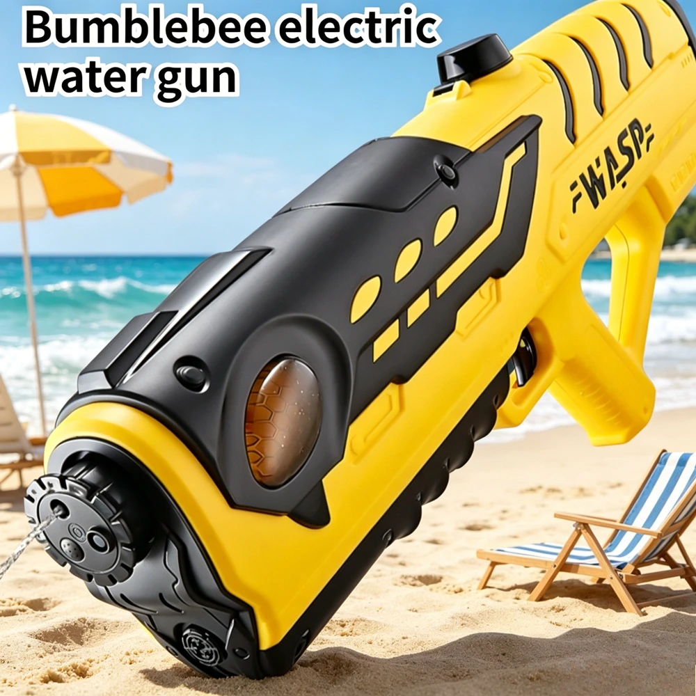 

Large Electric Water Gun Remote Control Automatic Spraying Squirt Gun for Outdoor Water Battle Game Birthday Gift