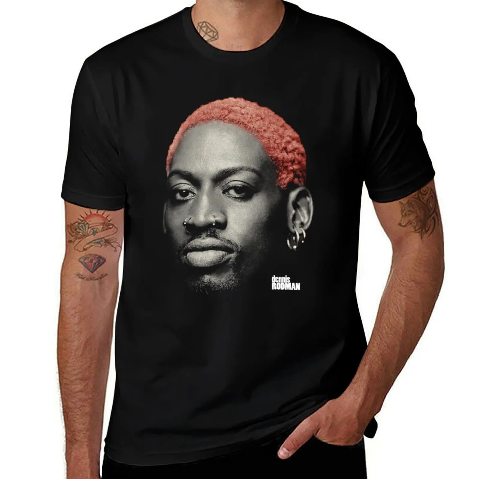 

Mr. Dennis Rodman T-Shirt quick drying plus size tops men clothings