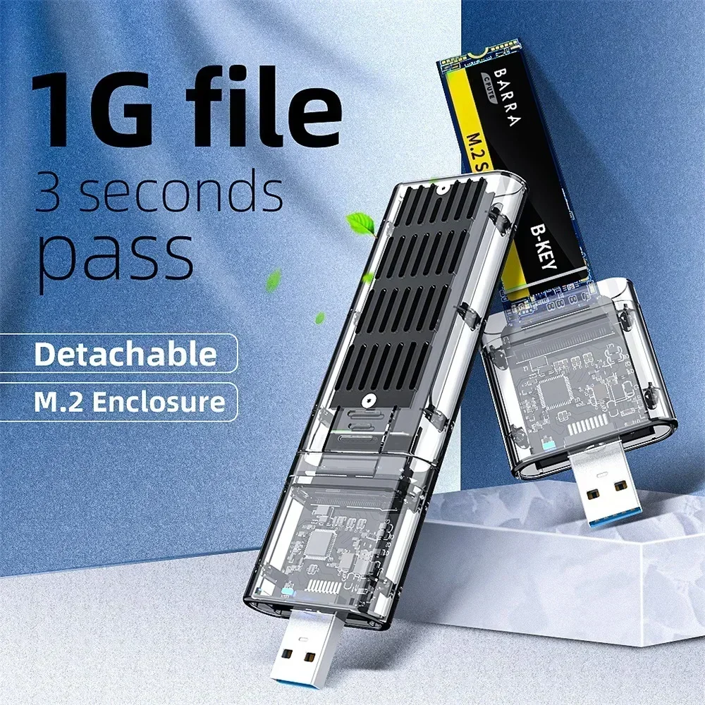 M2 caso m.2 para usb 3.0 5gbps gabinete ssd de alta velocidade para sata m.2 para ngff ssd 2242 2260 2280 adaptador de cartão