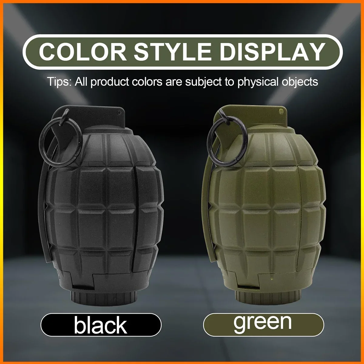 エアソフト戦術グレネード プラスチック製 CSバトルゲームおもちゃ ダミー手榴弾モデル プルリングおもちゃ 14歳以上向け コスプレ 新年ギフト