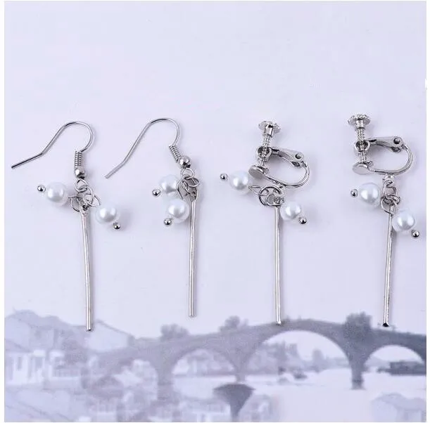 2026 Korean Version Of The Sources Of Geometric Party Earrings Pearl Stud Popular Women Jewelry Wholesale