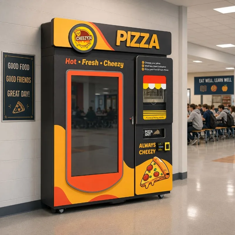 Pizza Making Vending Station for Subway Station Campus Hotel and Market Customized Smart Snack Retail Solution