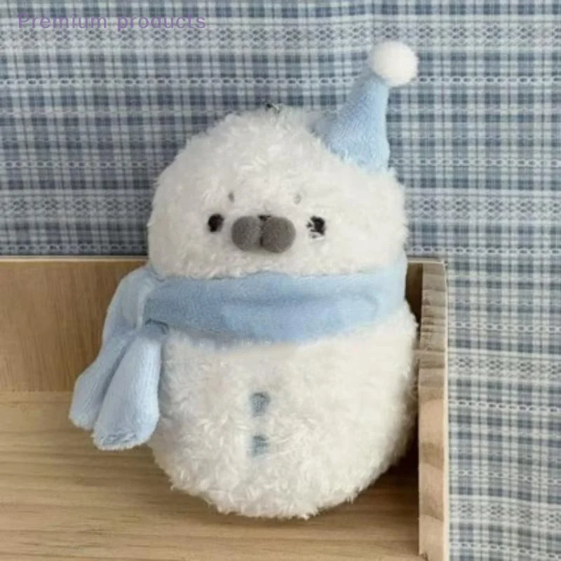 LLavero de sello oceánico de simulación, decoración para mochila, sello de dibujos animados encantador, muñeco de nieve, colgante de felpa, regalo de cumpleaños y Navidad