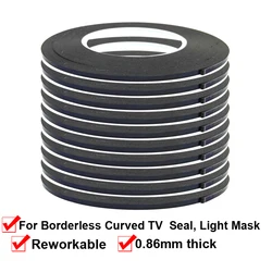 10roll 3mm/4mm/5mm Double Sided Adhesive Foam Tape for Frameless LCD Screen TV Set Borderless Curved Display Seal Masking Repair