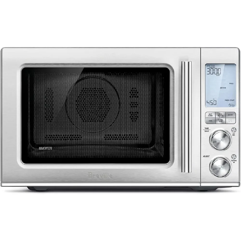 

Breville Combi Wave 3-in-1 Microwave, Air Fryer, and Toaster Oven, Brushed Stainless Steel, BMO870BSS1BUC1