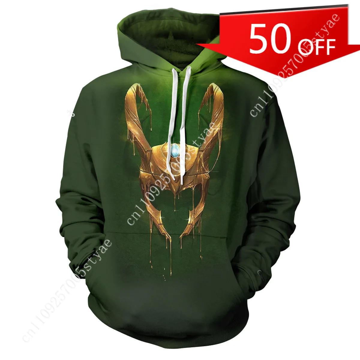 

Marvel The Avengers: Loki 3D Digital Print Hoodie Jacket — Movie & TV Cosplay