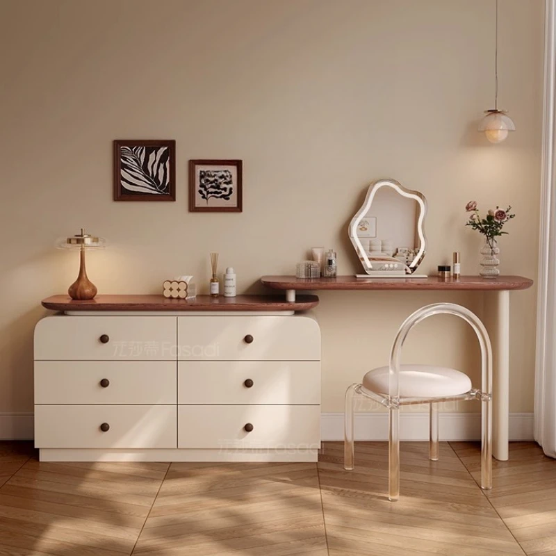 

Large Tall Vanity Table Girl Beauty Cosmetics Organizer Living Room Mobile Dressing Table Cabinet Penteadeira Home Furniture