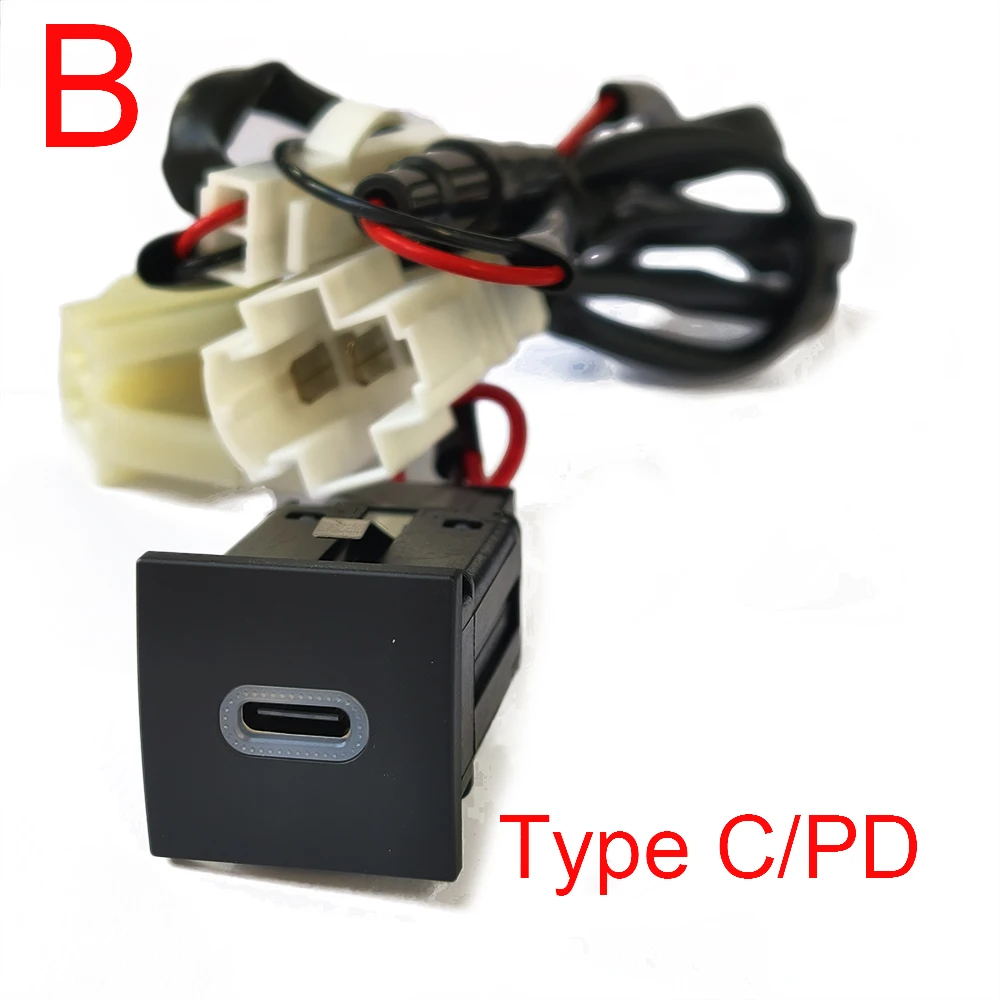 Für VW Golf 6 MK6 Jetta 5 MK5 Scirocco 2006-2012 Auto USB Ladegerät PD Schnell Ladung QC 3,0 auto Telefon Lade Adapter Taste